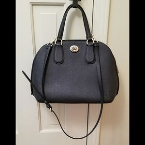 Coach Navy Bowler Crossbody Shoulder Handbag